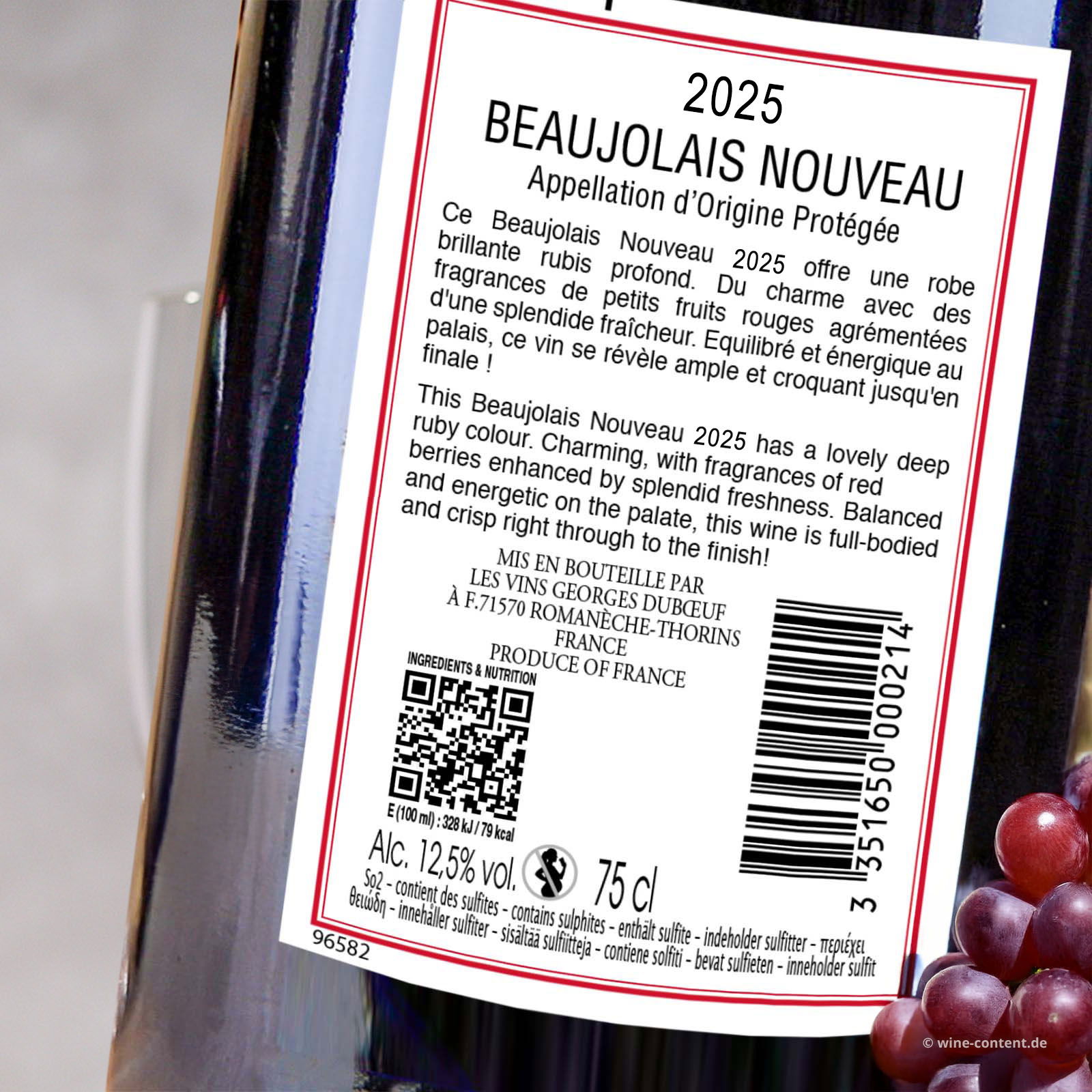 6er-Sparpaket Beaujolais 2025 Nouveau