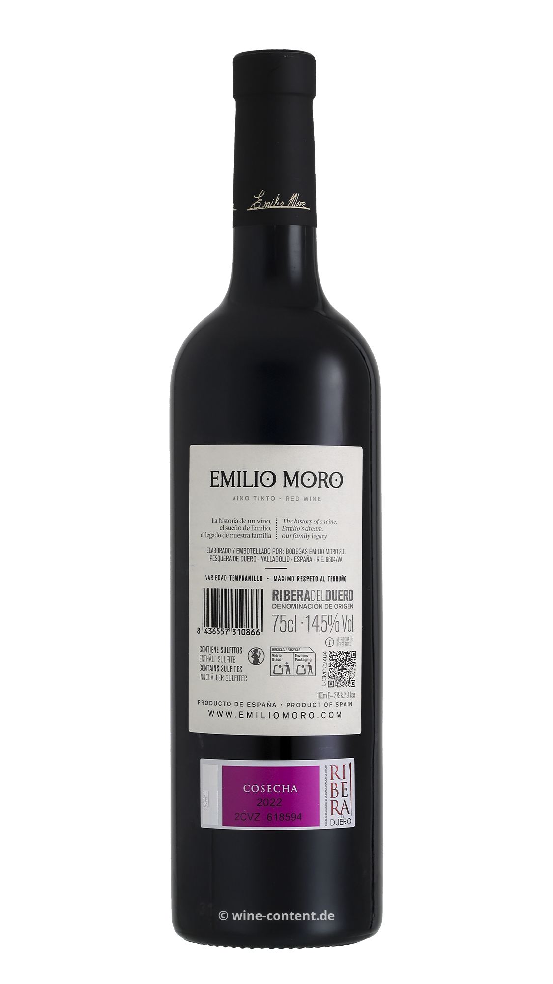 Tempranillo 2022 Emilio Moro Tempranillo 2022 Emilio Moro