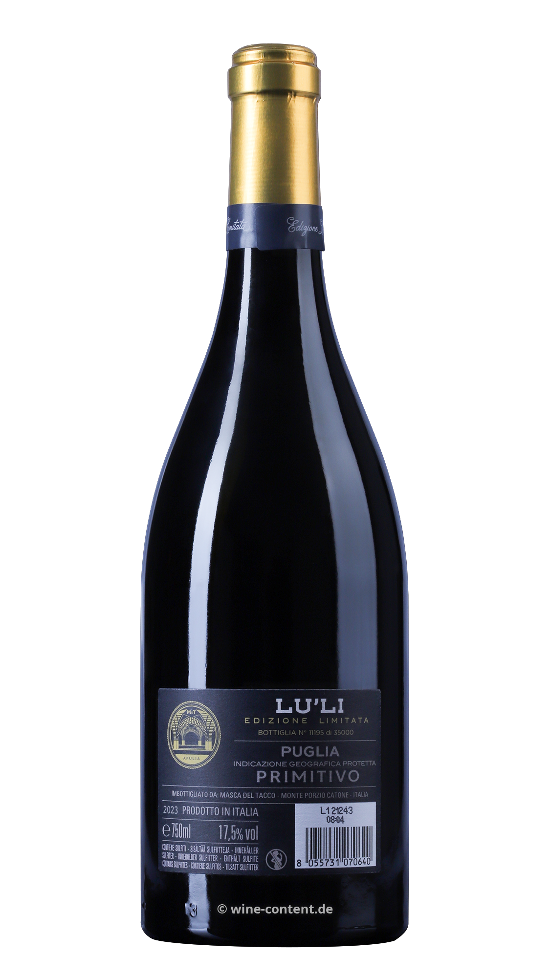 Primitivo 2023 Lu'Li Edizione Limitata