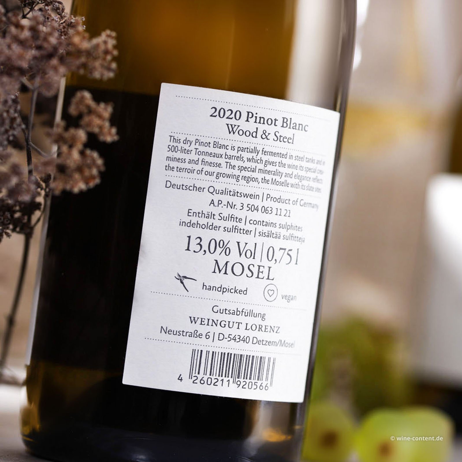 Pinot Blanc 2020 Wood & Steel