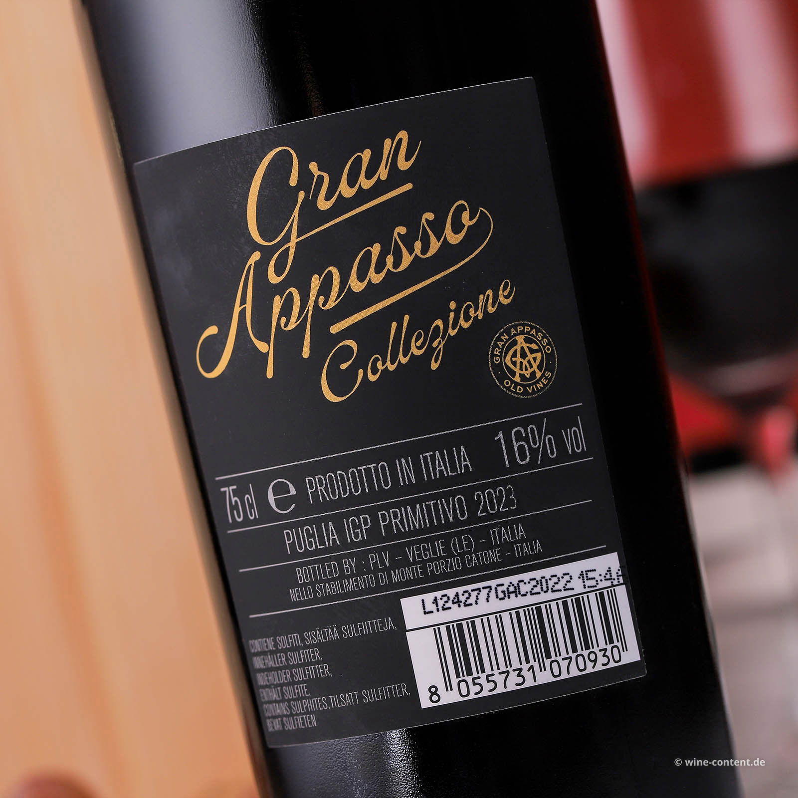 Primitivo 2023 Gran Appasso Collezione