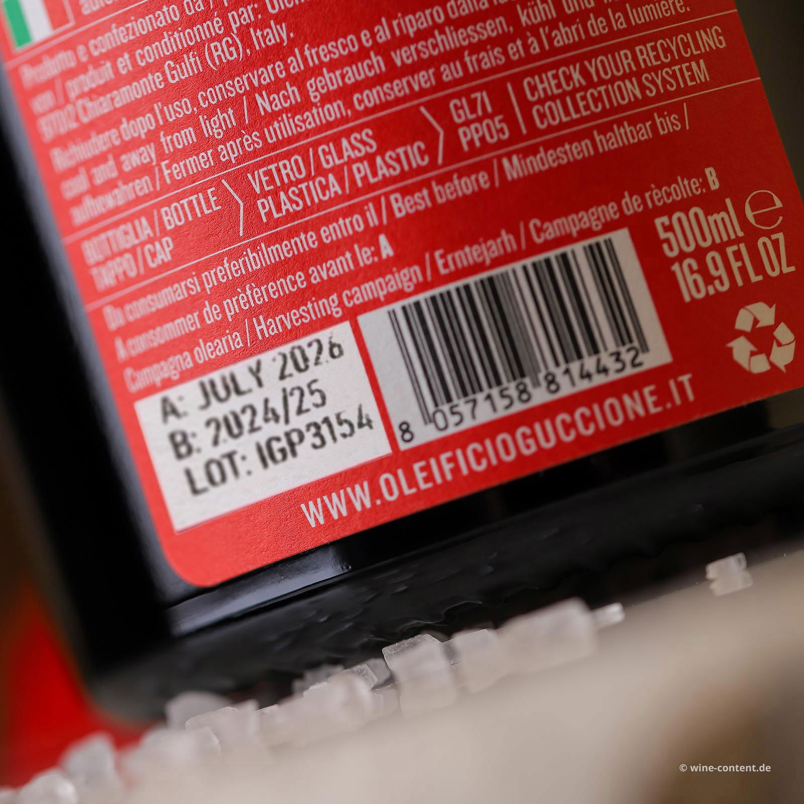 0,5 L Olivenöl Extra Vergine Sicilia 2024