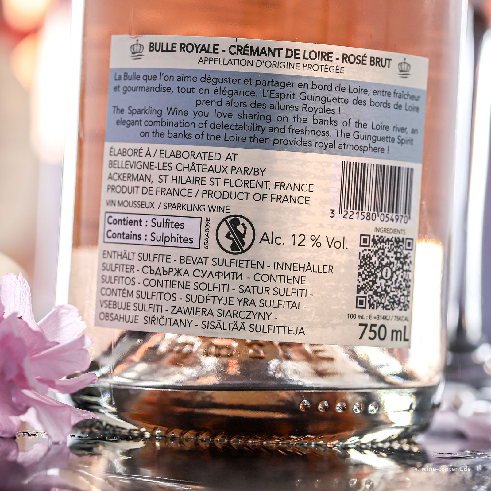 Crémant de Loire Rosé Bulle Royal Brut
