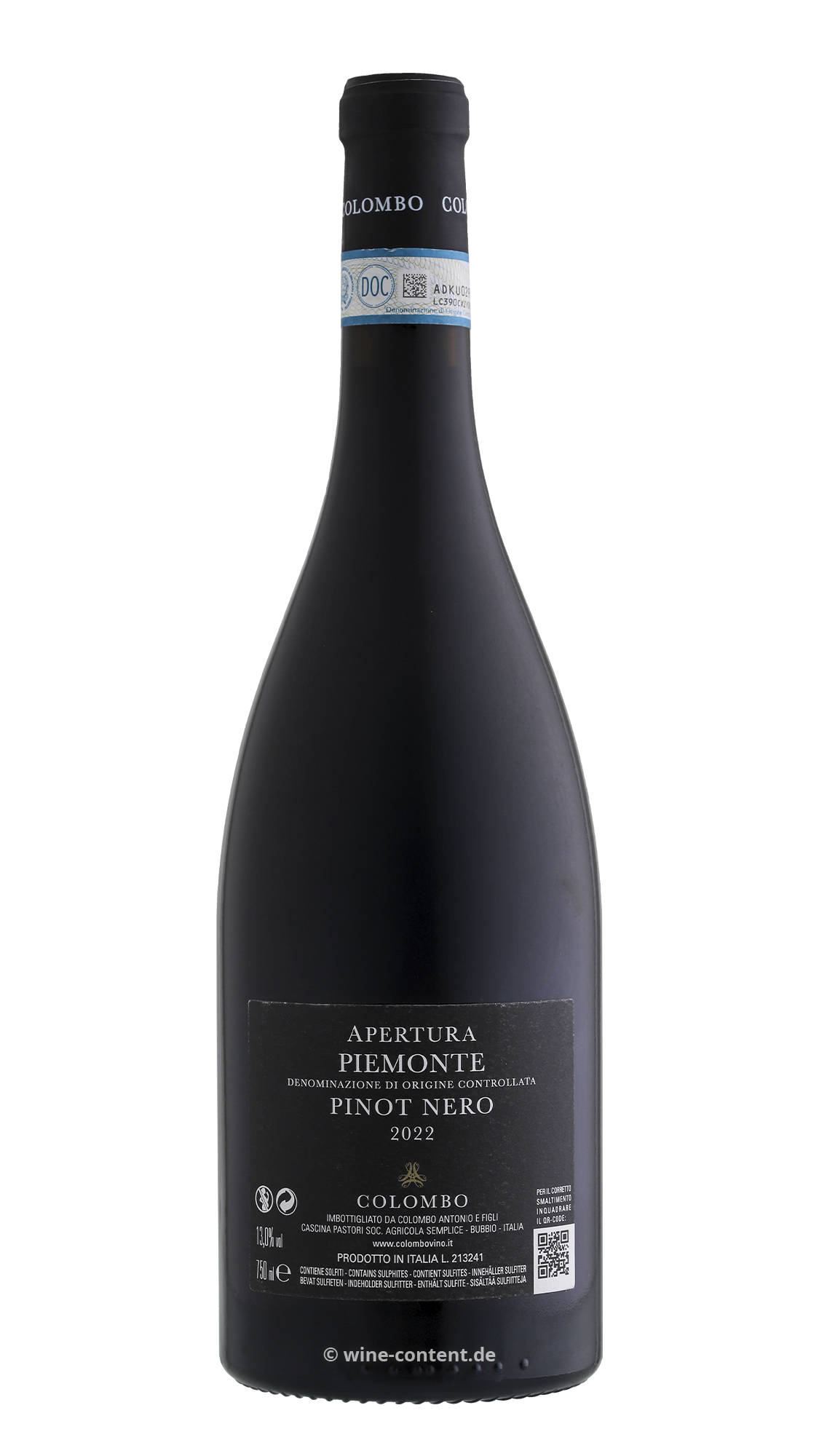 Pinot Nero Piemonte 2022 Apertura