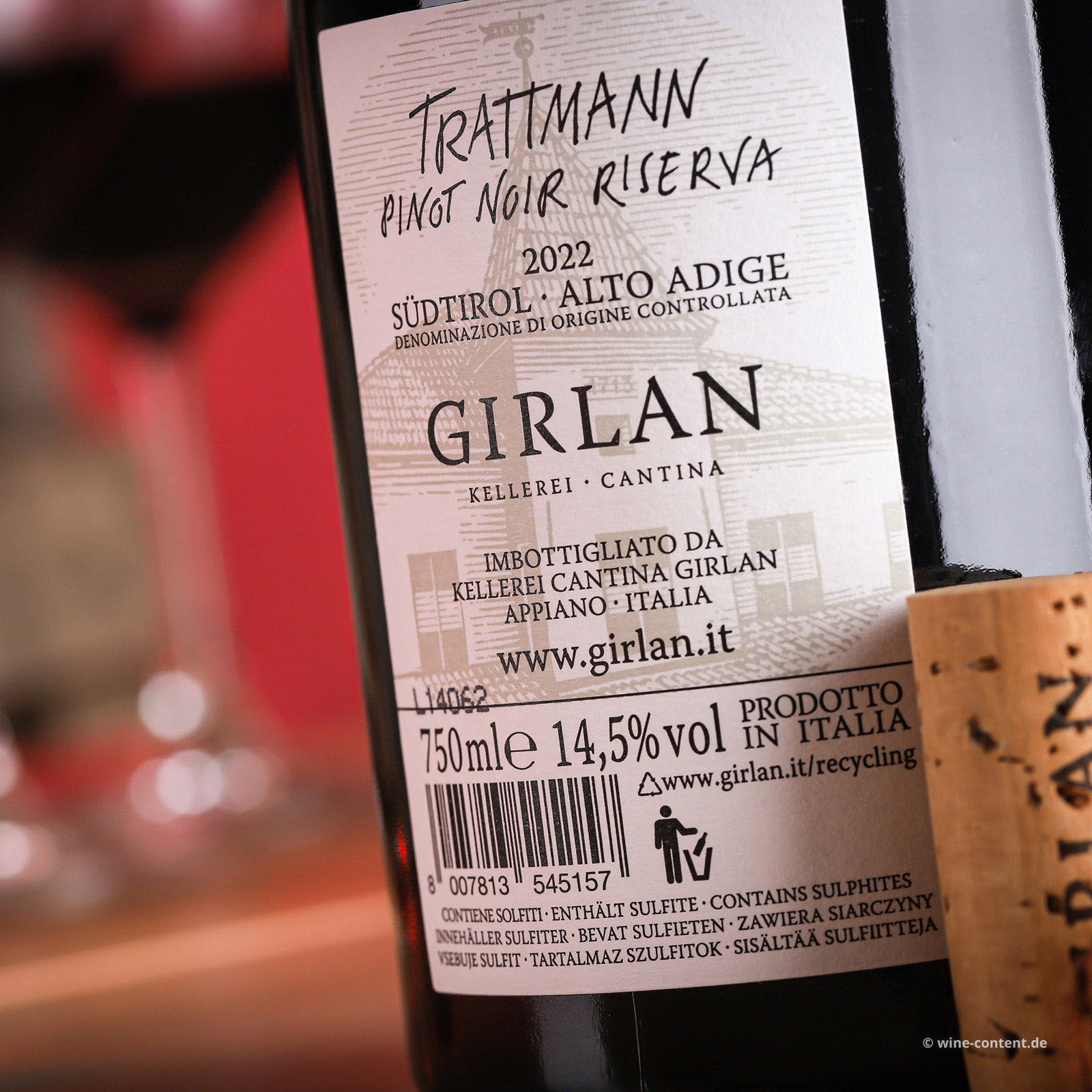 Pinot Noir Riserva 2022 Trattmann