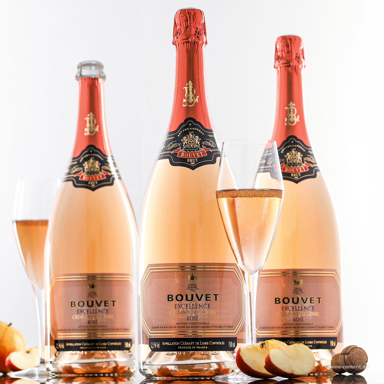 3er-Paket Crémant de Loire Rosé Excellence Brut Magnum 3er-Paket Crémant de Loire Rosé Excellence Brut Magnum