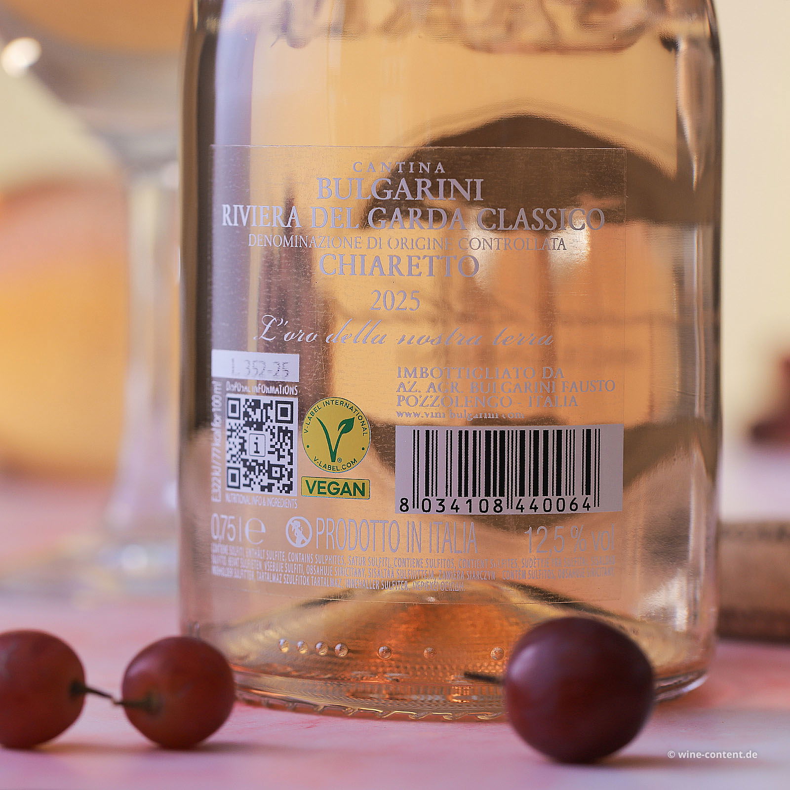 Chiaretto Garda Classico 2025 Rosa Blush