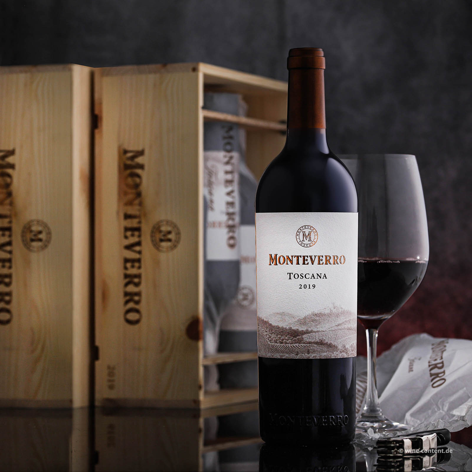 3er-Holzkiste Monteverro 2019 Bio 3er-Holzkiste Monteverro 2019 Bio