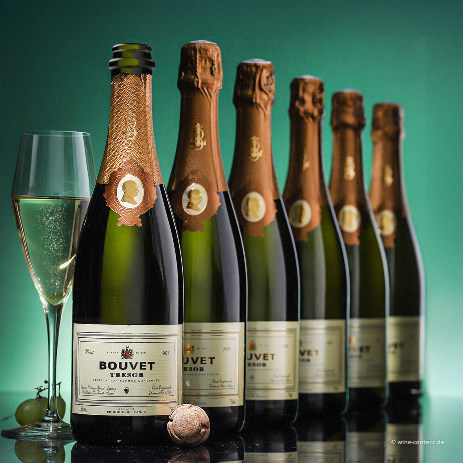 6er-Sparpaket Crémant Saumur Blanc 2021 Trésor Brut