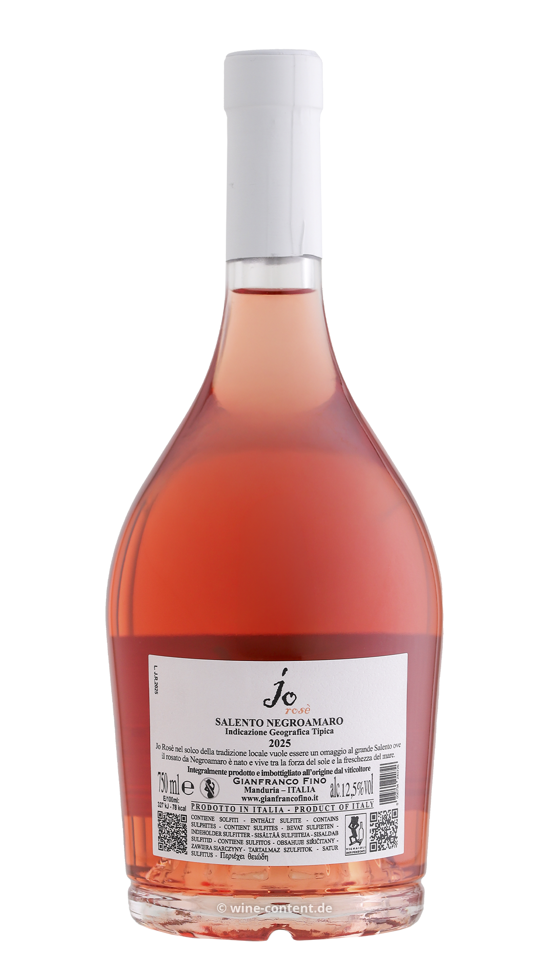 6er-Sparpaket Negroamaro Salento Rosé 2025 jo