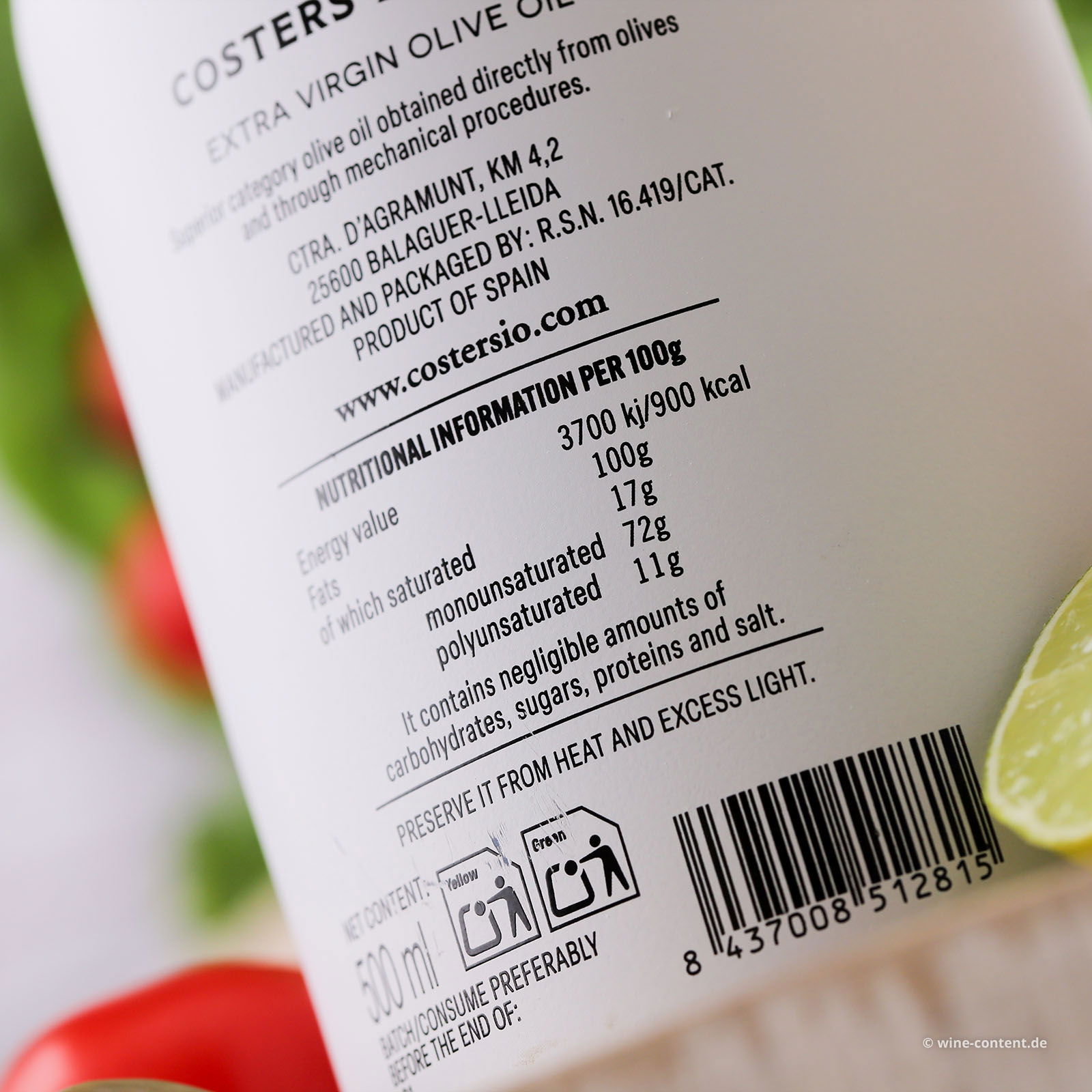 0,5 L Olivenöl Extra Virgin La Boscana 2025 Early Harvest