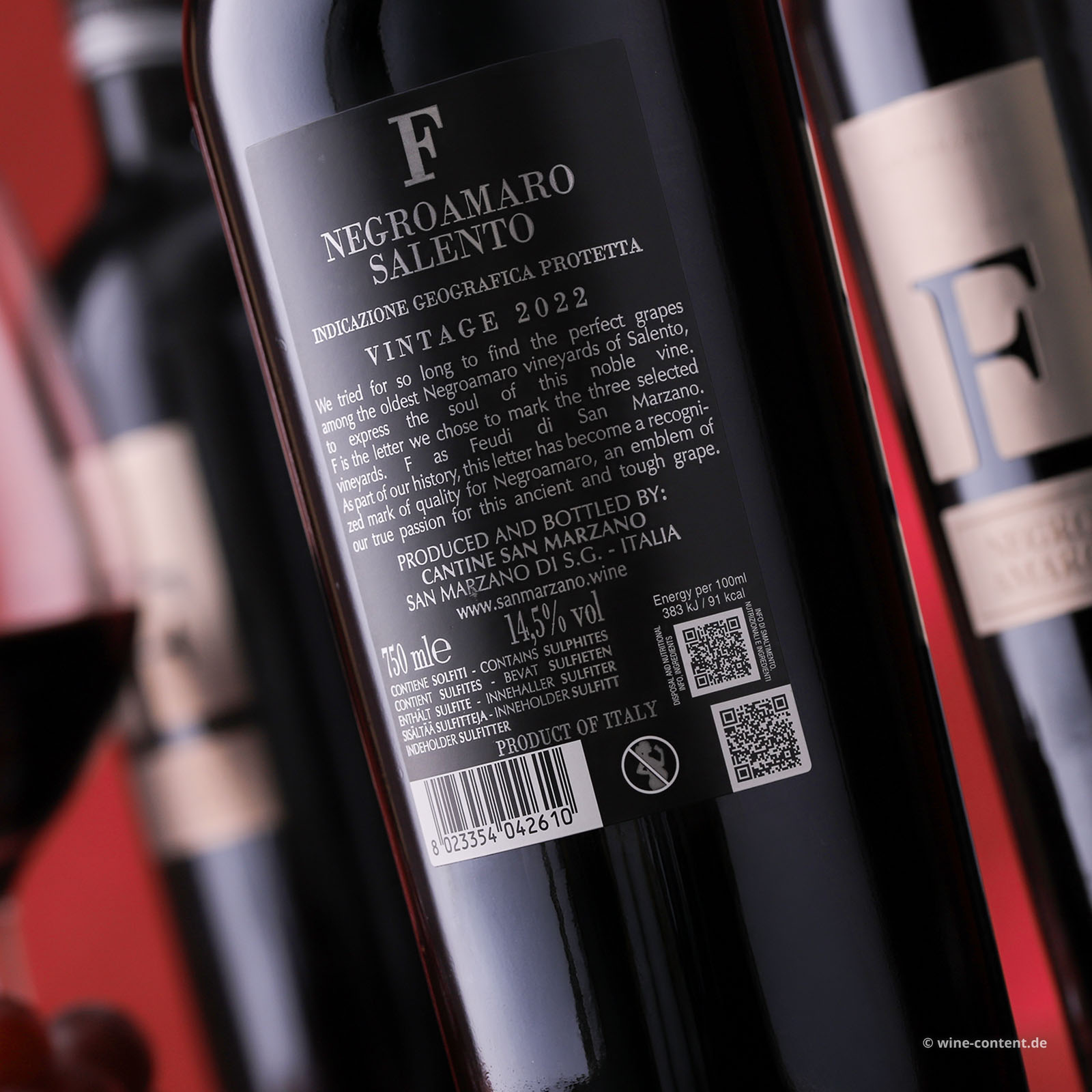 6er-Sparpaket Negroamaro Salento 2022 F