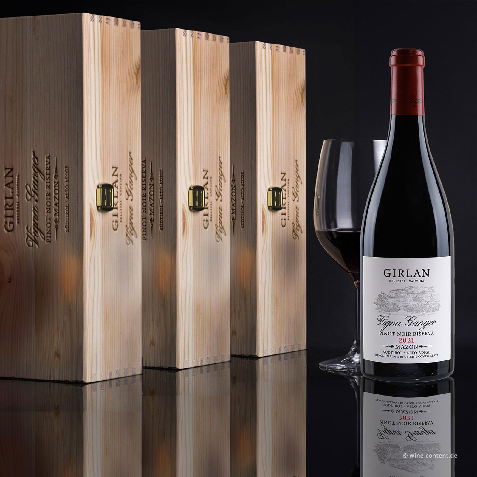 3er-Paket Pinot Noir Riserva 2021 Vigna Ganger 3er-Paket Pinot Noir Riserva 2021 Vigna Ganger