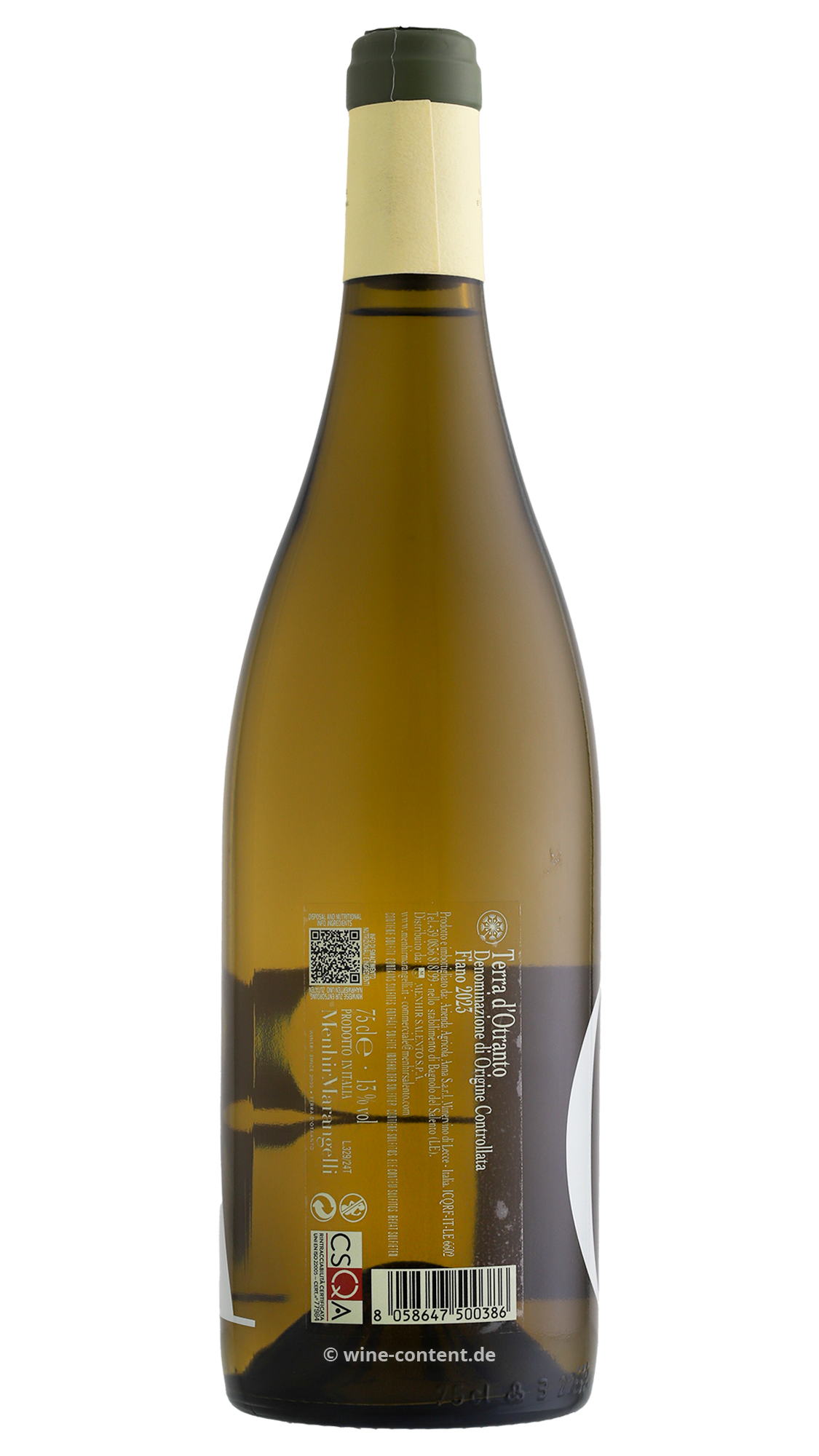 Fiano Terra d'Otranto 2023 Ora