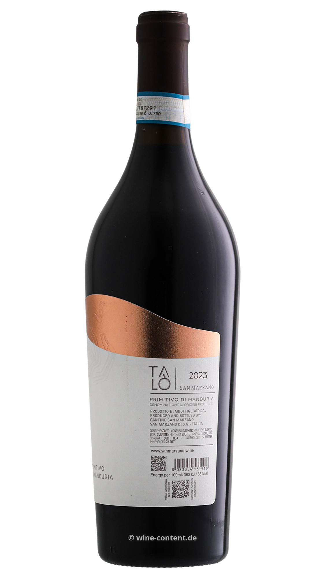 6er-Sparpaket Primitivo di Manduria 2023 Talò