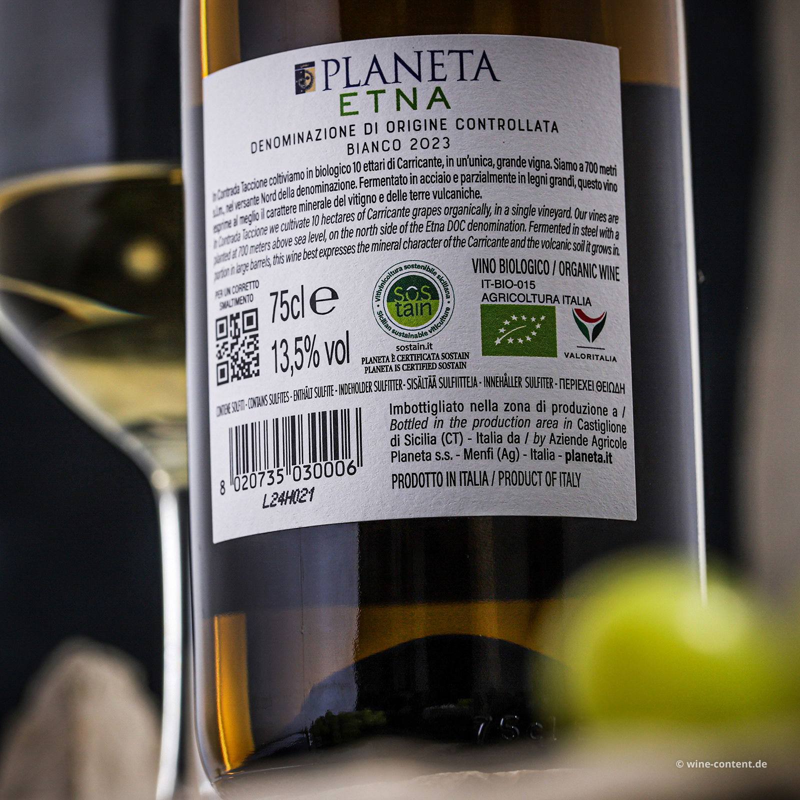 Etna Bianco 2023 Contrada Taccione Bio