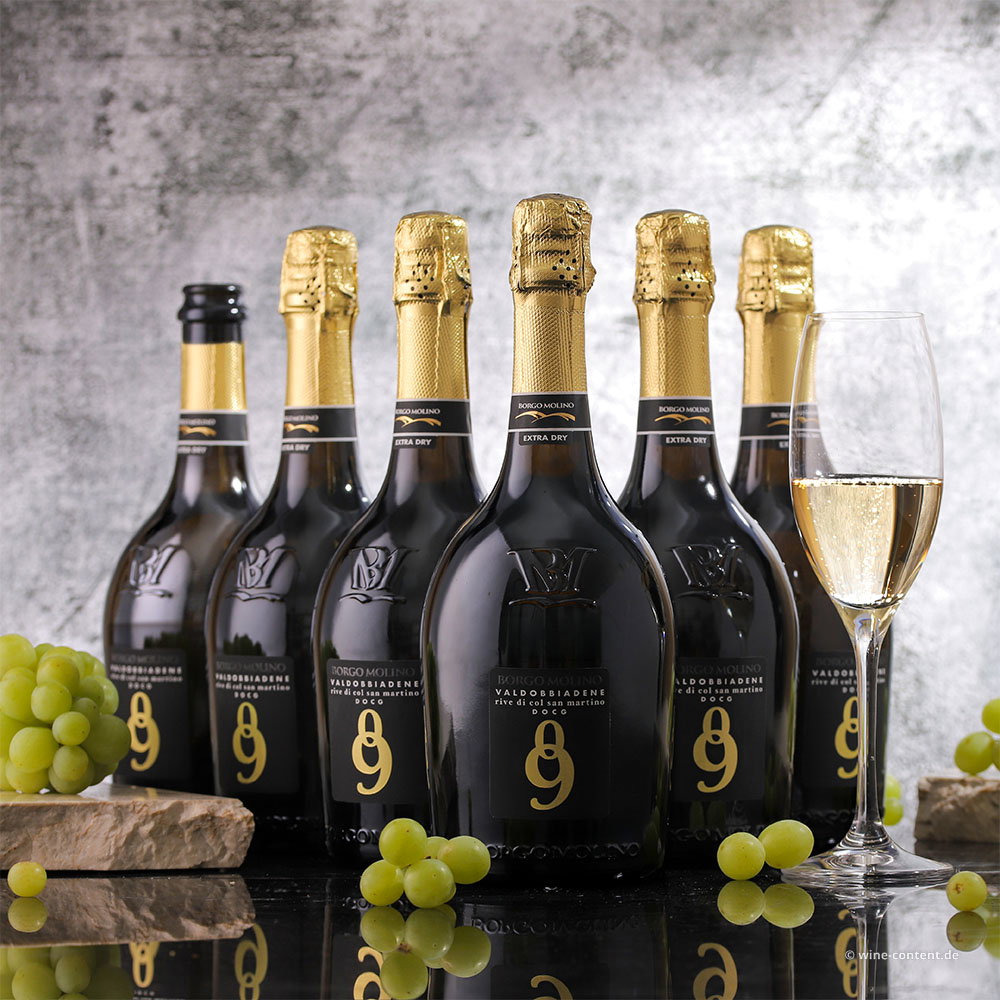 6er-Sparpaket Prosecco Superiore 2025 Rive di Col San Martino Extra Dry