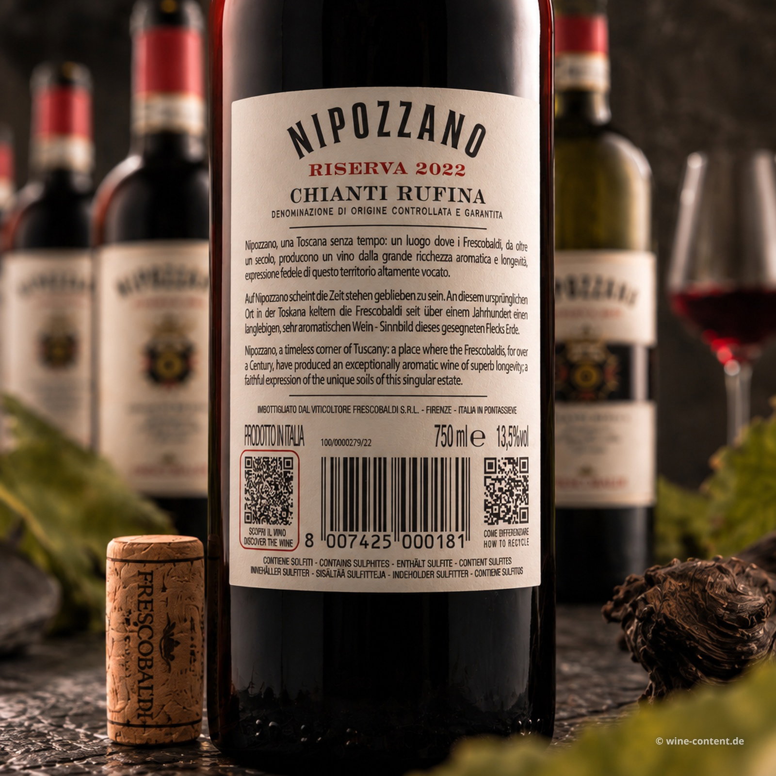 6er-Sparpaket Chianti Rufina Riserva 2022 Nipozzano