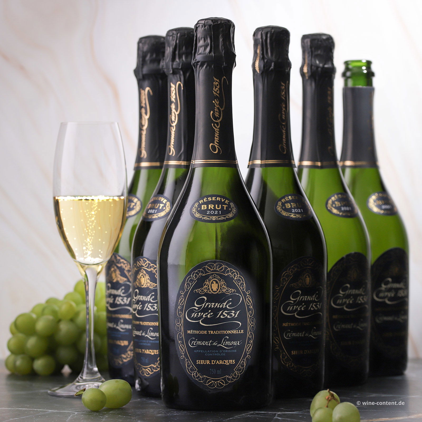 6er-Sparpaket Crémant de Limoux Réserve 2021 Grande Cuvée 1531 Brut 6er-Sparpaket Crémant de Limoux Réserve 2021 Grande Cuvée 1531 Brut