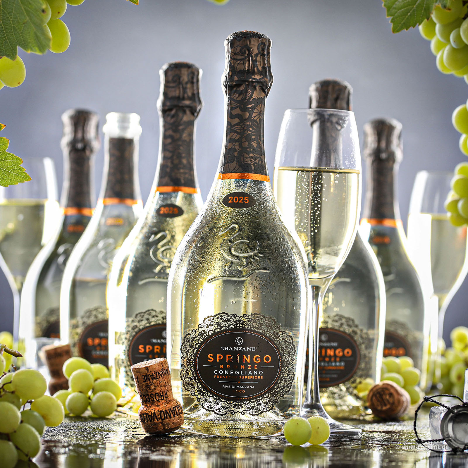 6er-Sparpaket Prosecco Superiore 2025 Rive di Manzana Springo Bronze  Dry