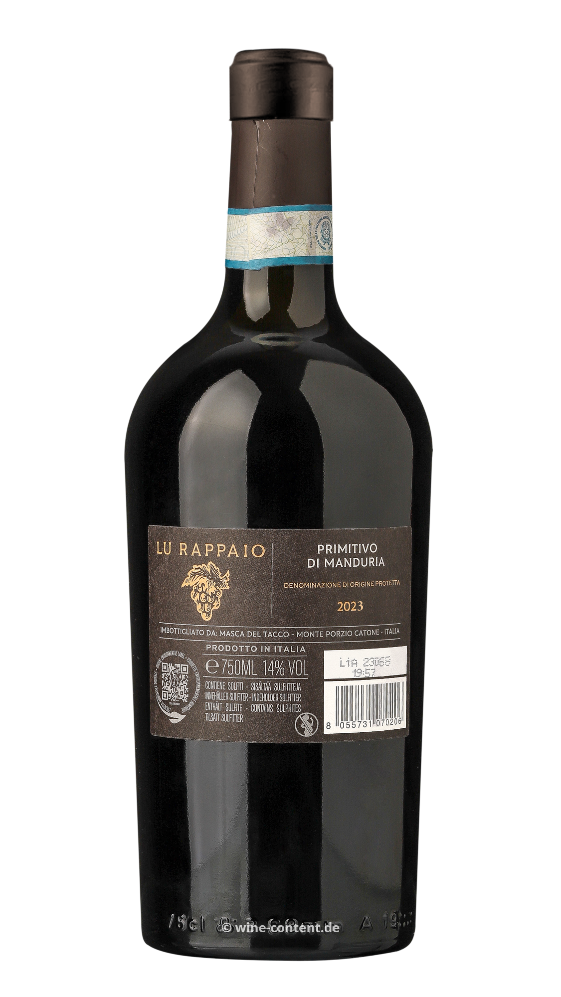 9er-Sparpaket Primitivo di Manduria 2023 Lu Rappaio