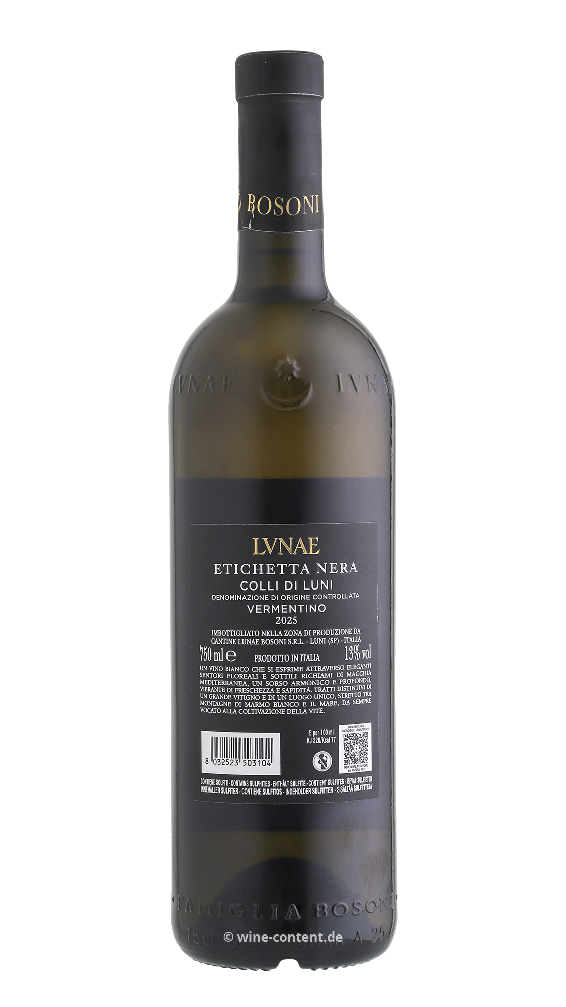 Vermentino Colli di Luni 2025 Etichetta Nera