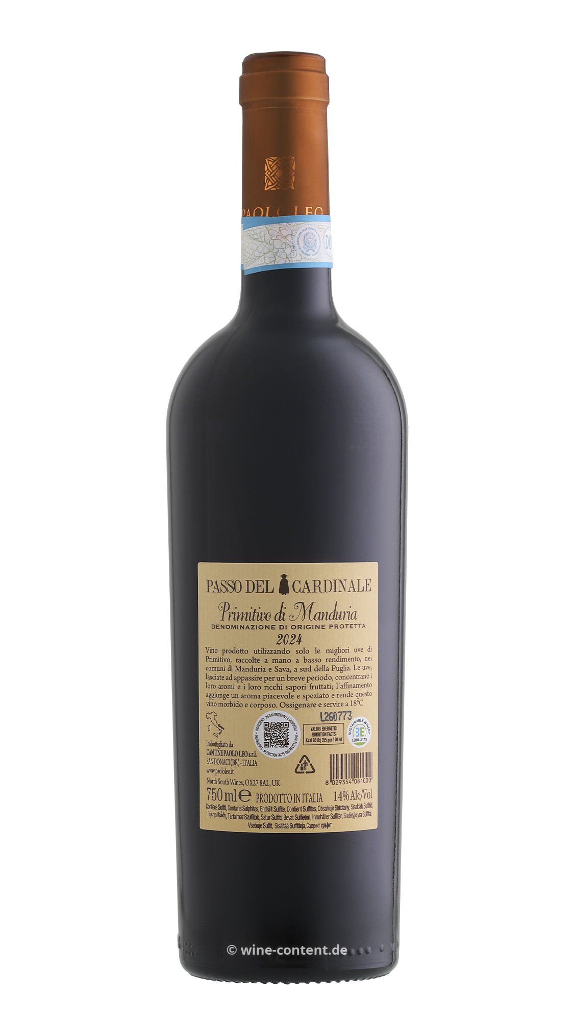 Primitivo di Manduria 2024 Passo del Cardinale