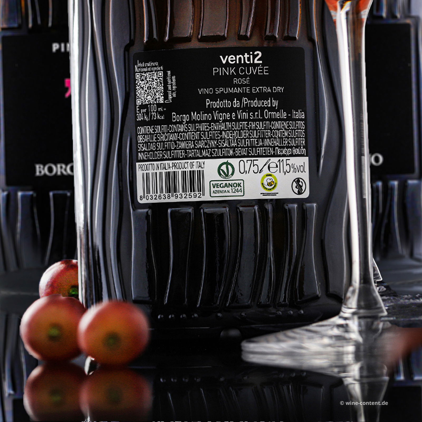 6er-Sparpaket Spumante venti2 Pink Cuvée Extra Dry 6er-Sparpaket Spumante venti2 Pink Cuvée Extra Dry