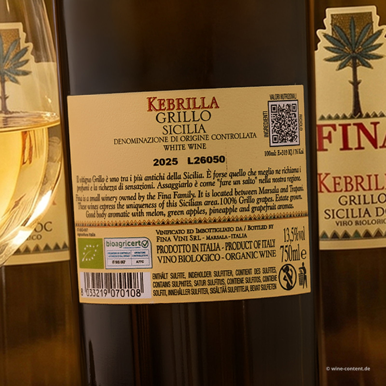 6er-Sparpaket Grillo Sicilia 2025 Kebrilla Bio