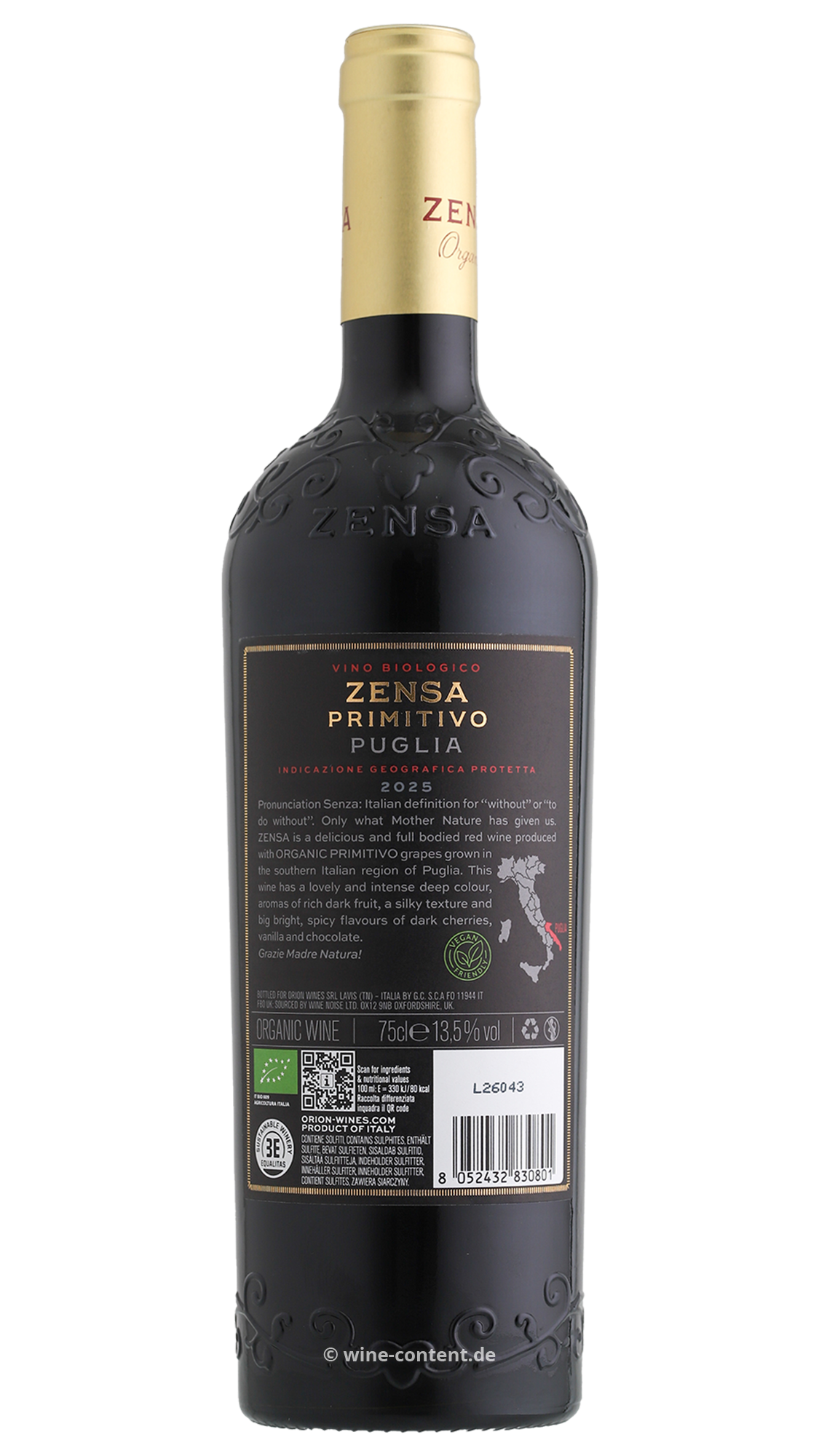 6er-Sparpaket Primitivo 2025 Zensa Bio