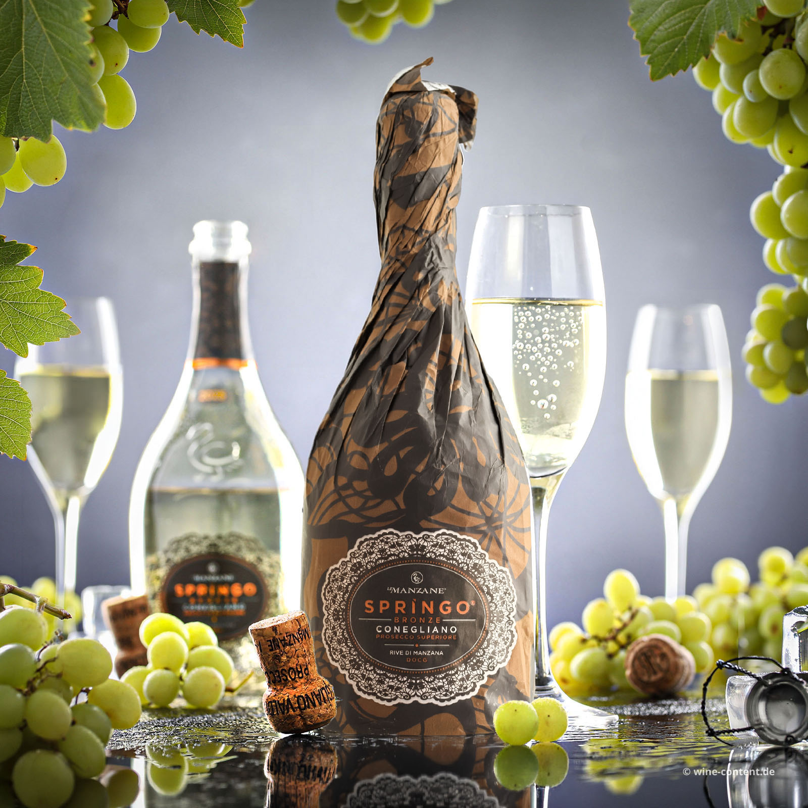 6er-Sparpaket Prosecco Superiore 2025 Rive di Manzana Springo Bronze  Dry