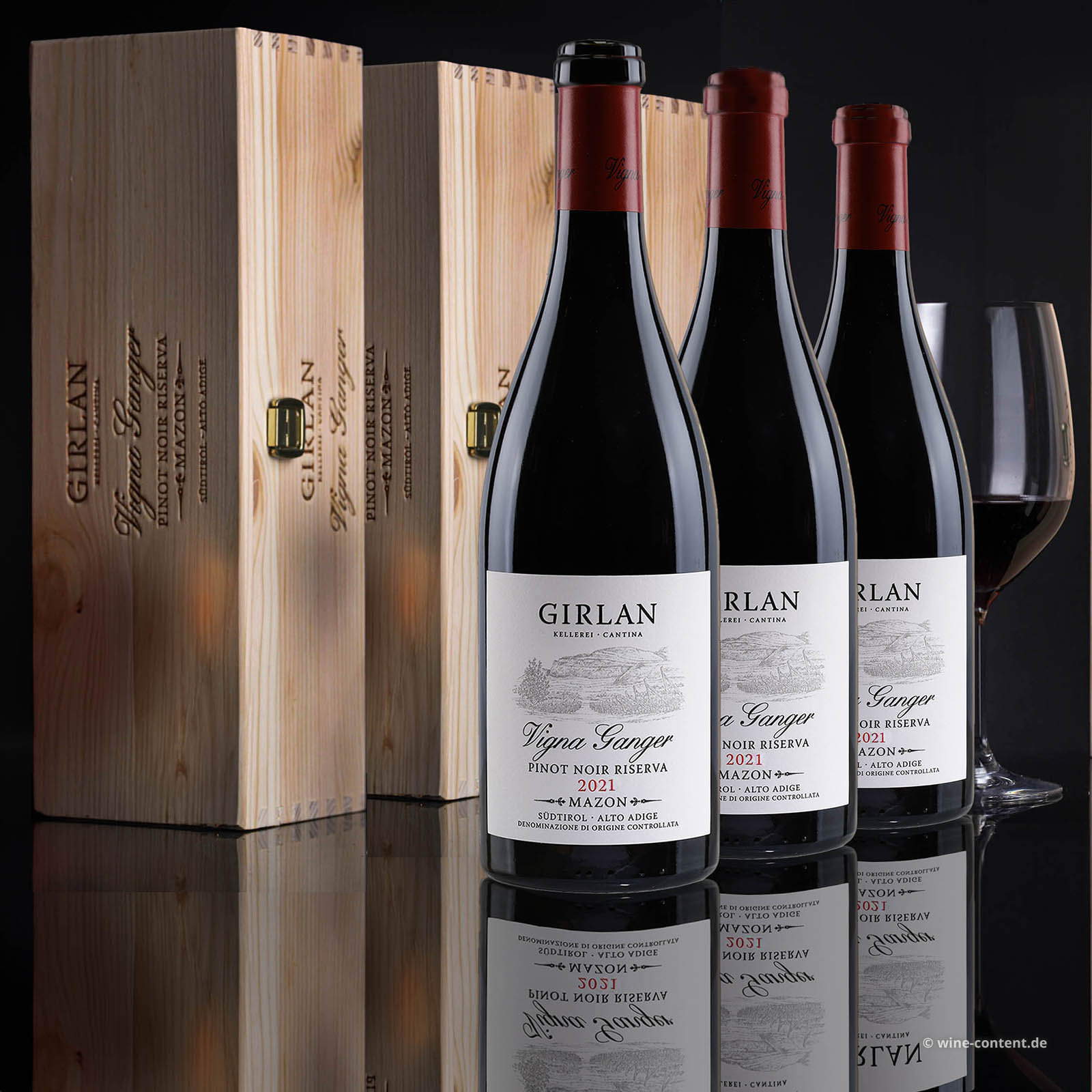 3er-Paket Pinot Noir Riserva 2021 Vigna Ganger