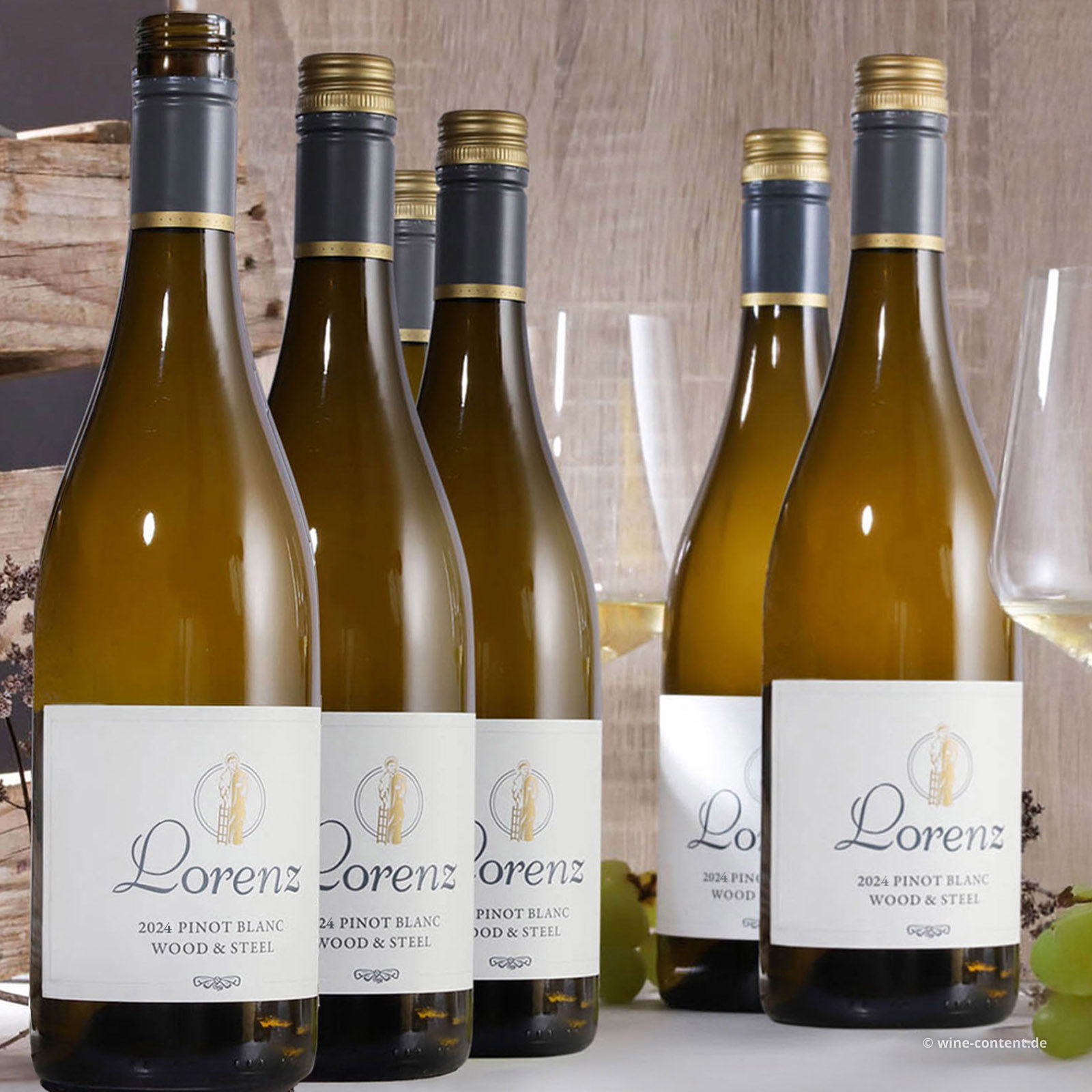 6er-Sparpaket Pinot Blanc 2024 Wood & Steel