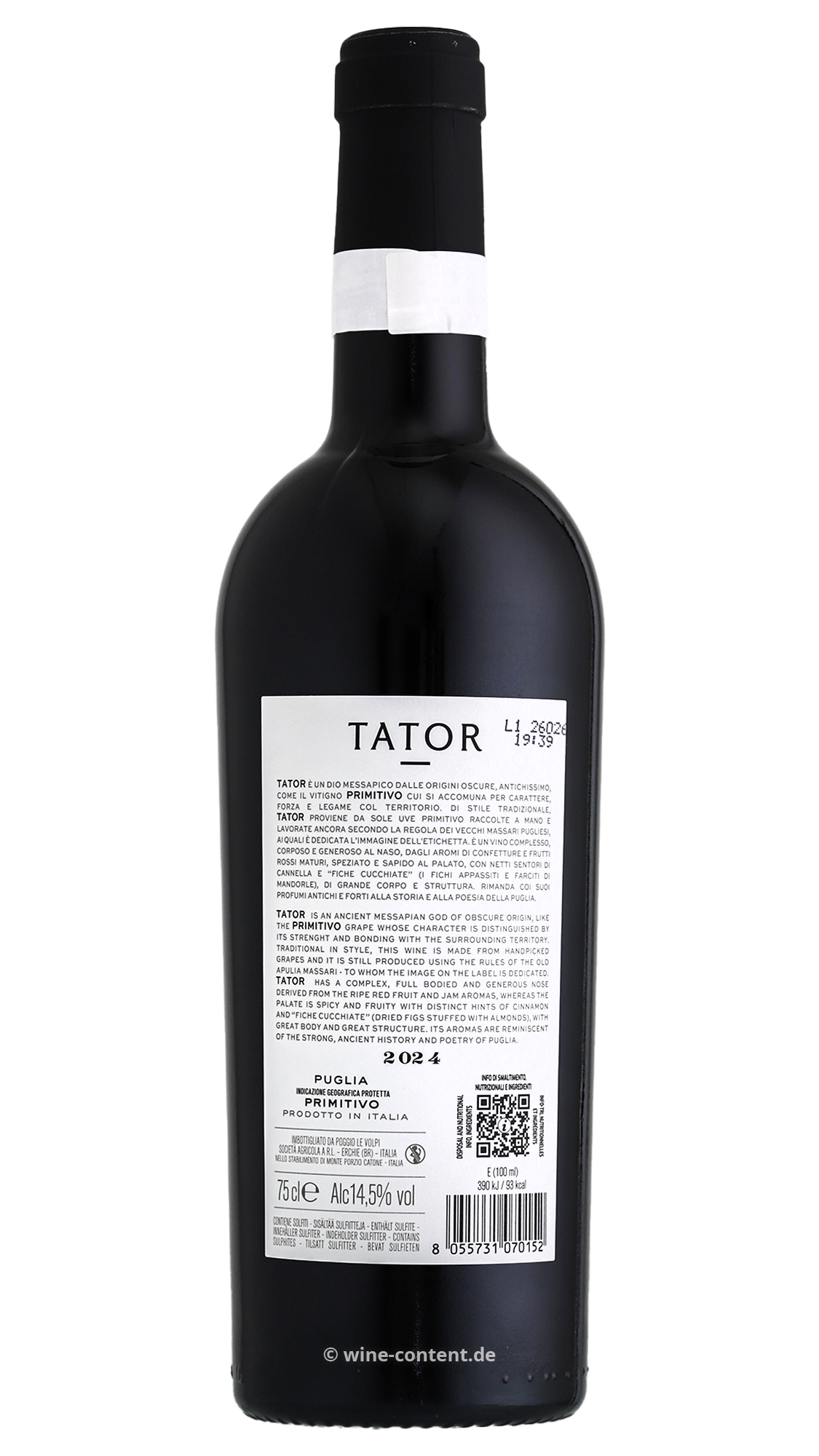 6er-Sparpaket Primitivo 2024 Tator