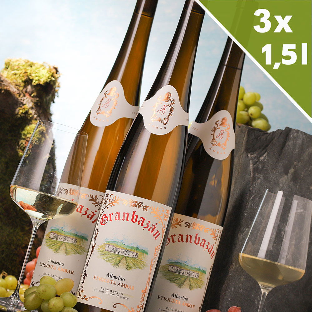 3er-Paket Albariño 2023 Etiqueta Ámbar Magnum 3er-Paket Albariño 2023 Etiqueta Ámbar Magnum