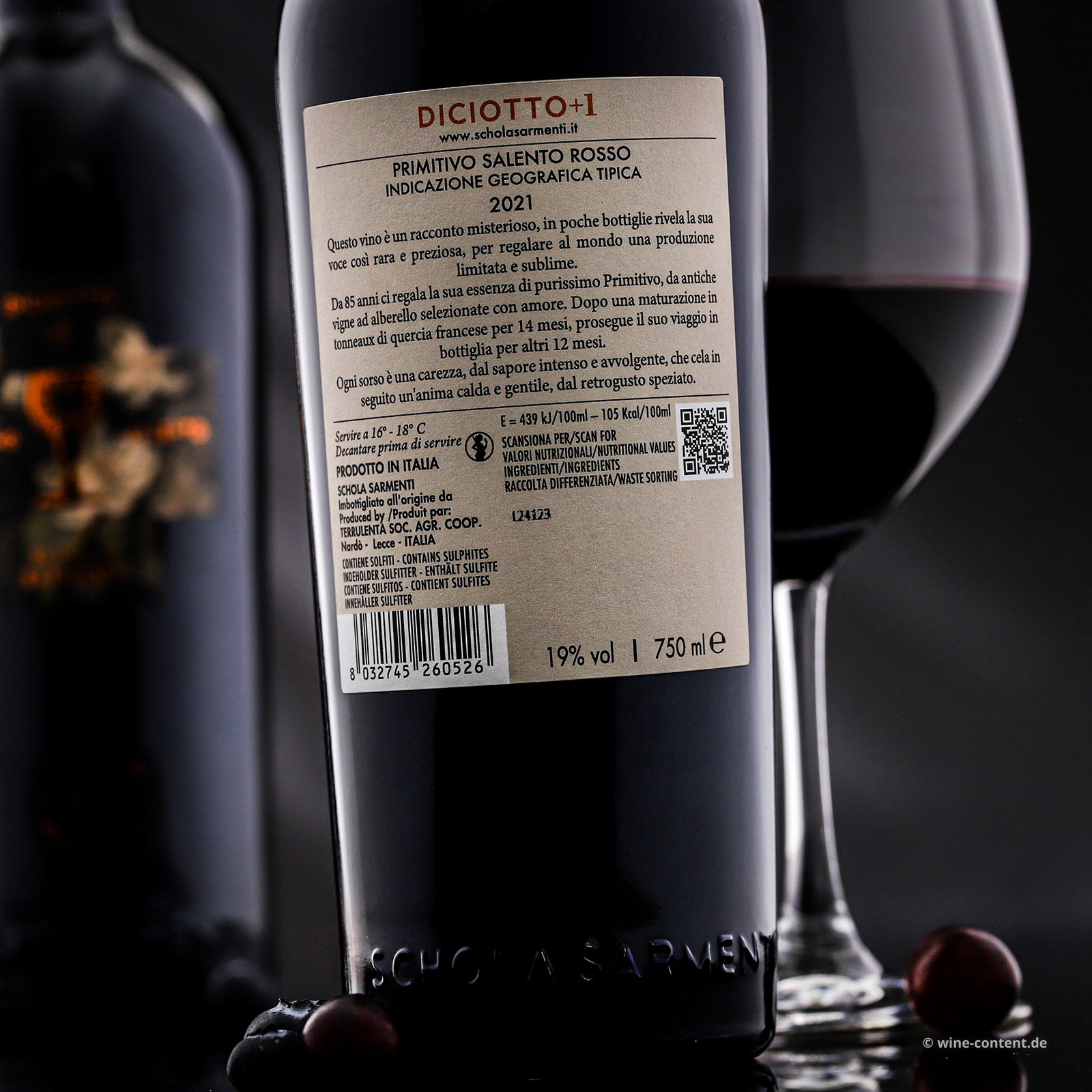 Primitivo Salento 2021 Diciotto +1