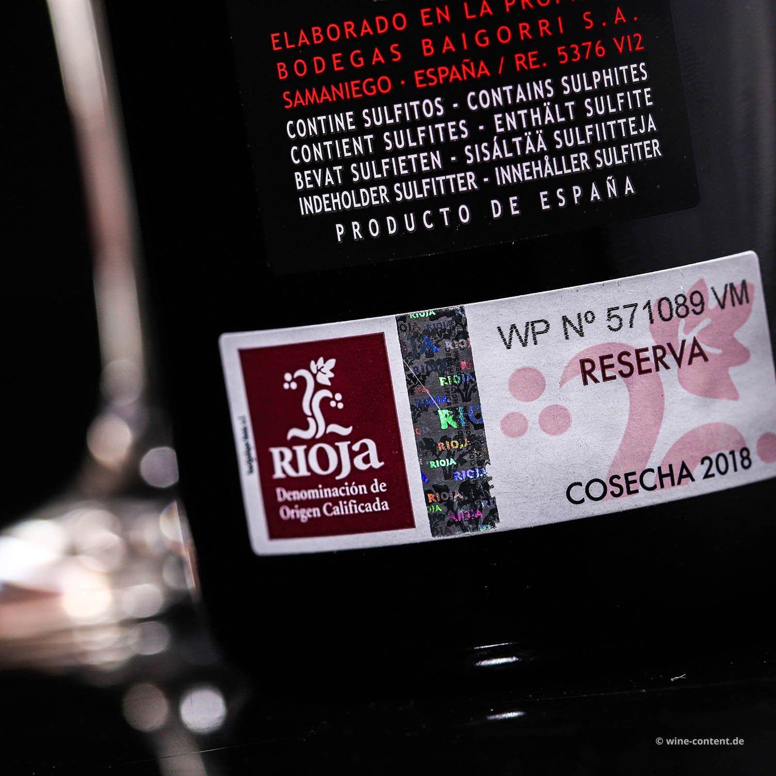 Rioja Reserva 2018