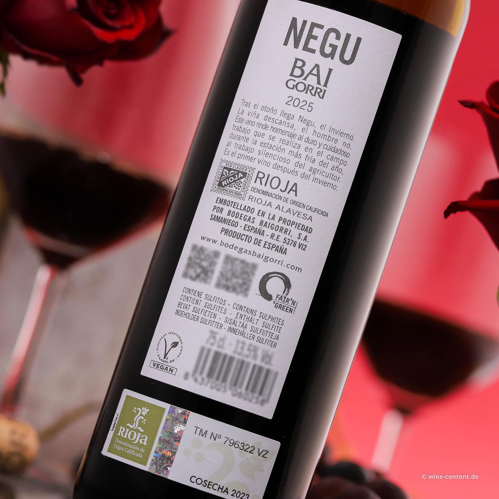 Rioja 2025 Negu