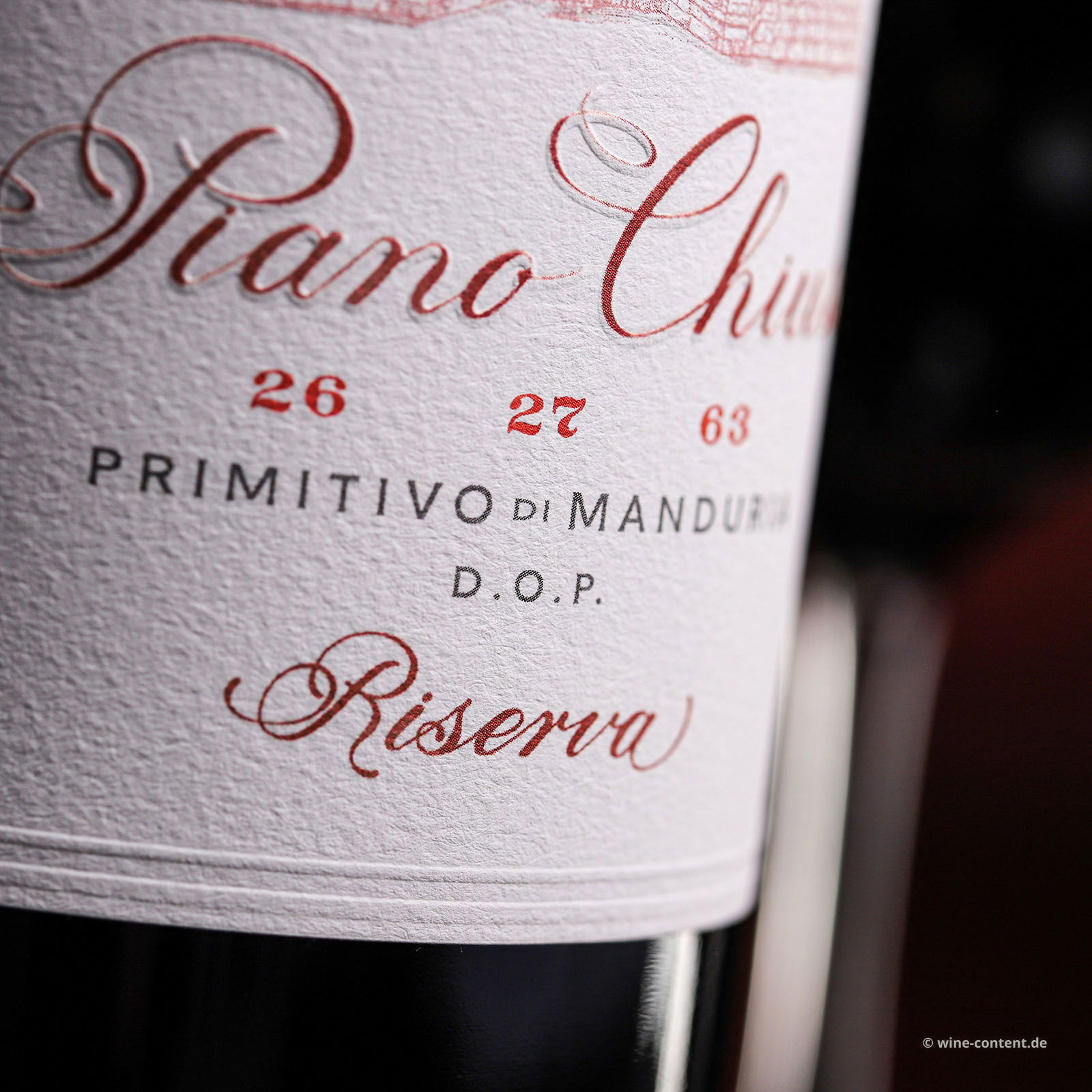 Primitivo di Manduria Riserva 2021 Piano Chiuso