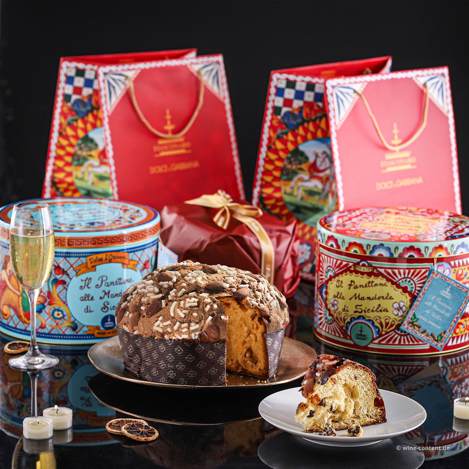 2x Panettone mit sizilianischen Mandeln Dolce & Gabbana