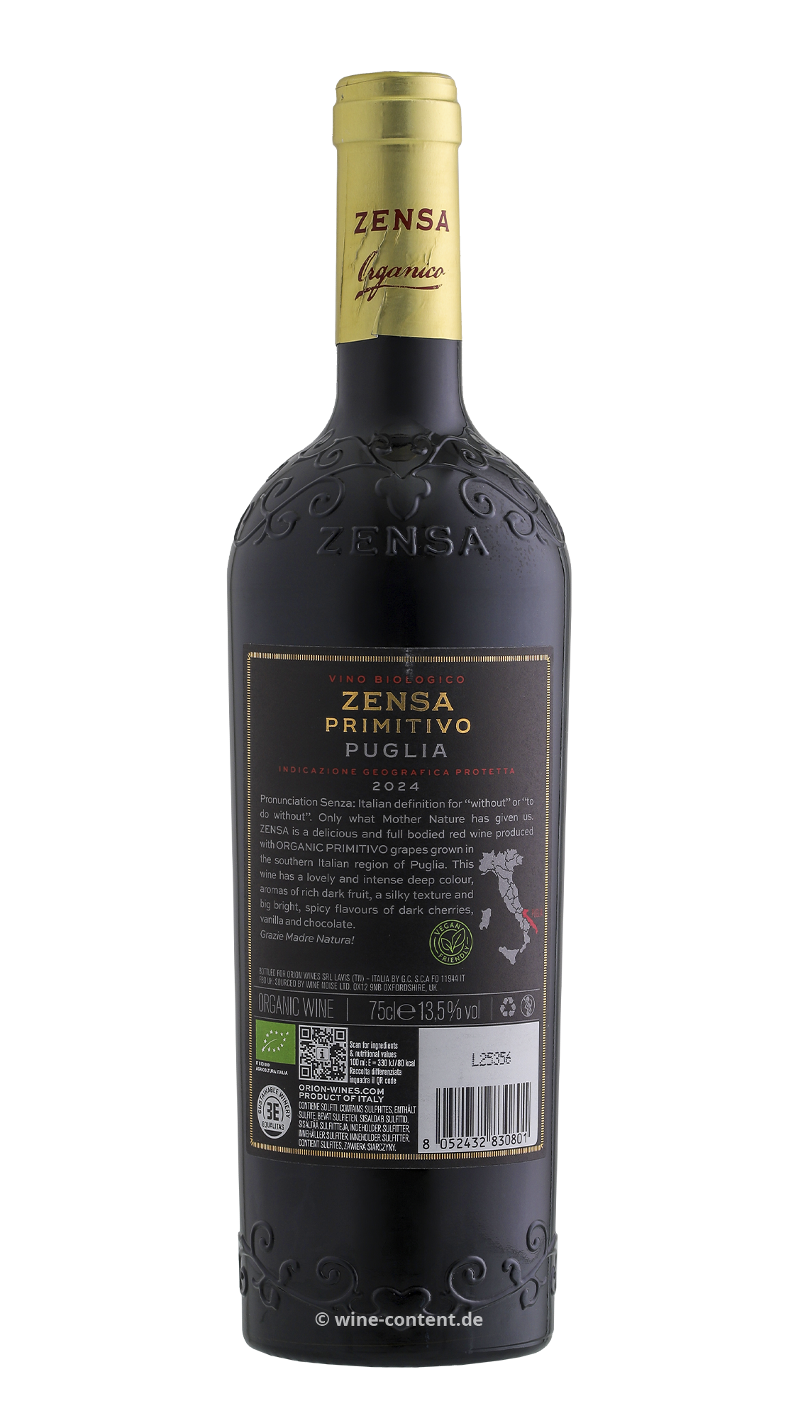 6er-Sparpaket Primitivo 2024 Zensa Bio