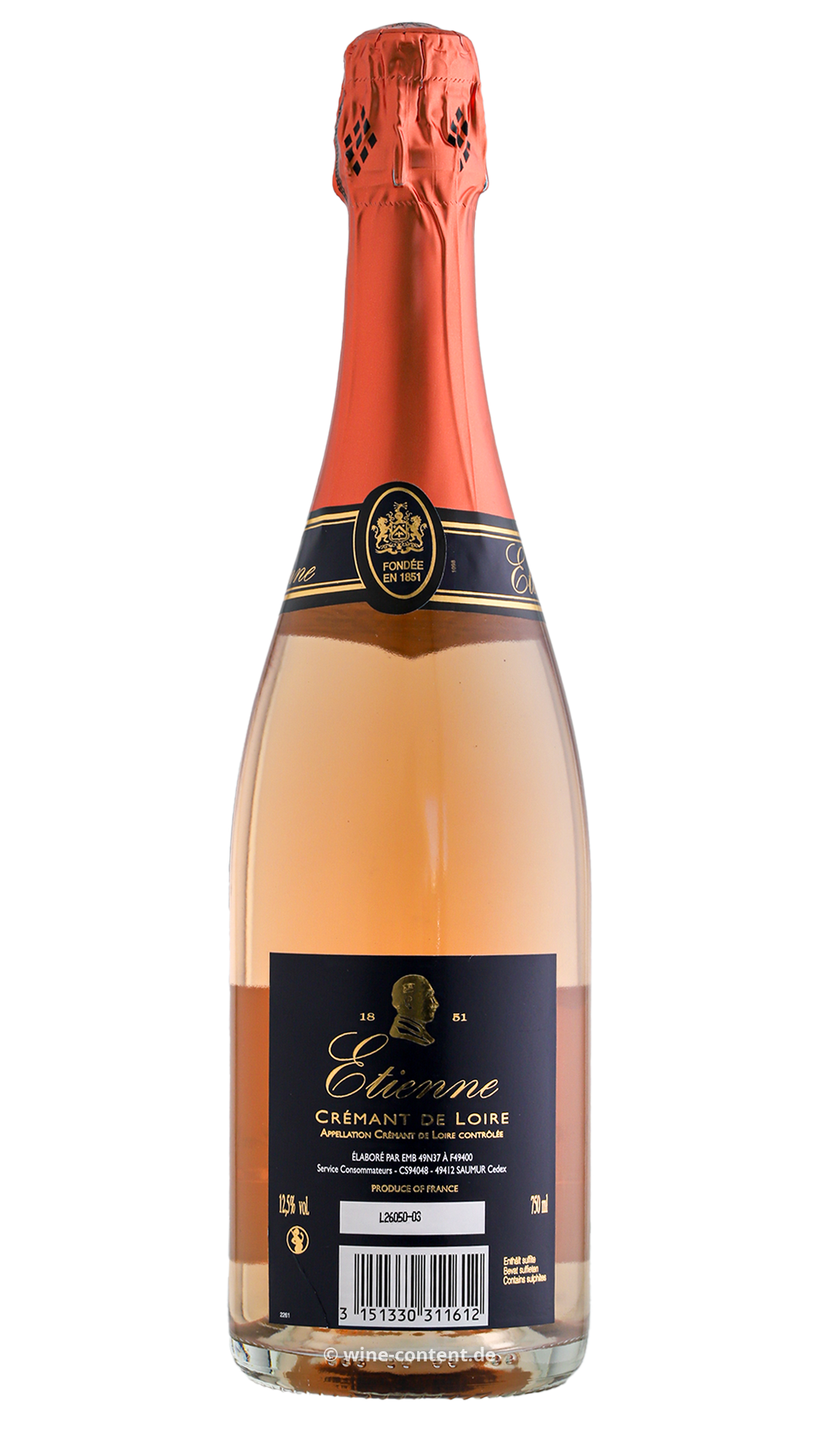 6er-Sparpaket Crémant de Loire Rosé Etienne Brut