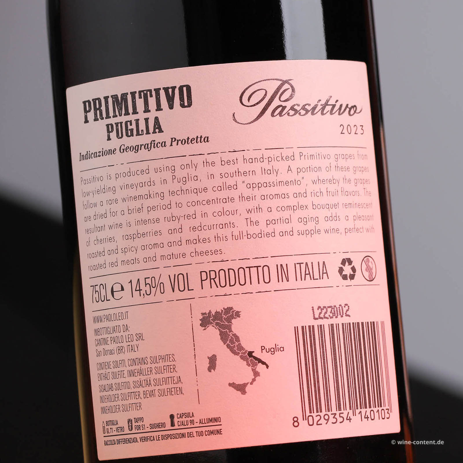 Primitivo 2023 Passitivo