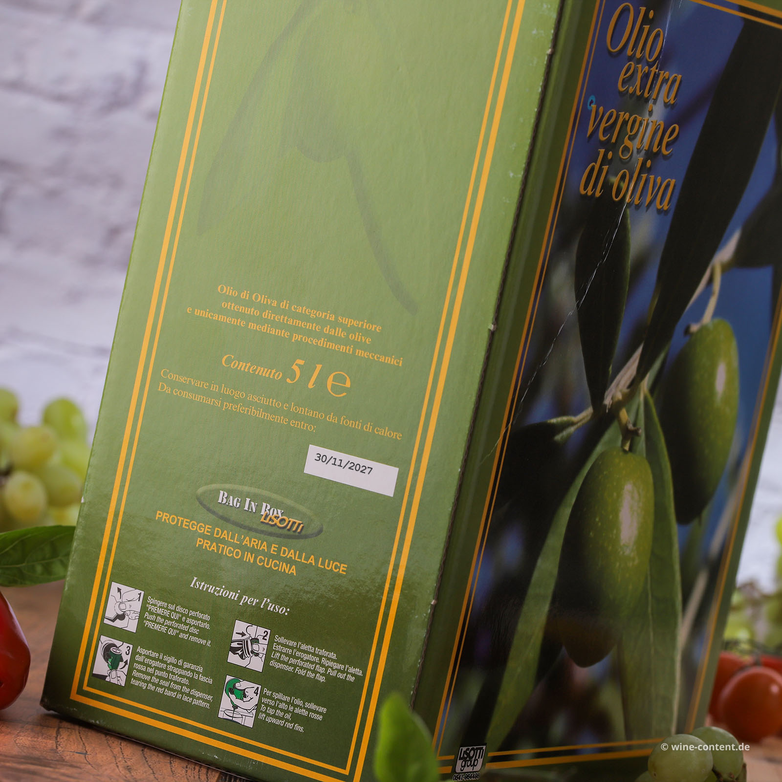 5 L Olivenöl Extra Vergine Monte Etna 2025 Bio Bag in Box