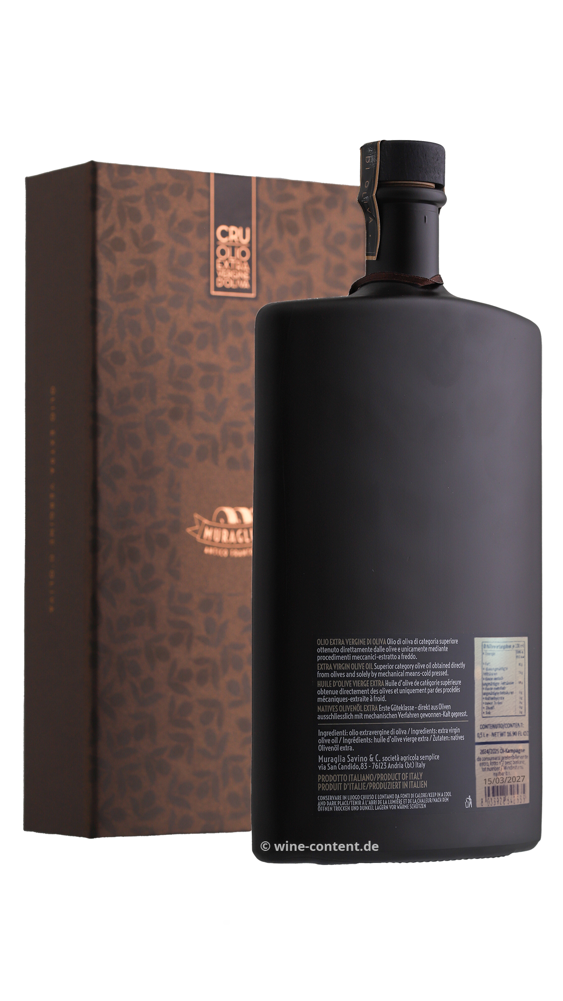 0,5 L Olivenöl Extra Vergine 2024 Grand Cru Tenuta Macchia di Rose 0,5 L Olivenöl Extra Vergine 2024 Grand Cru Tenuta Macchia di Rose
