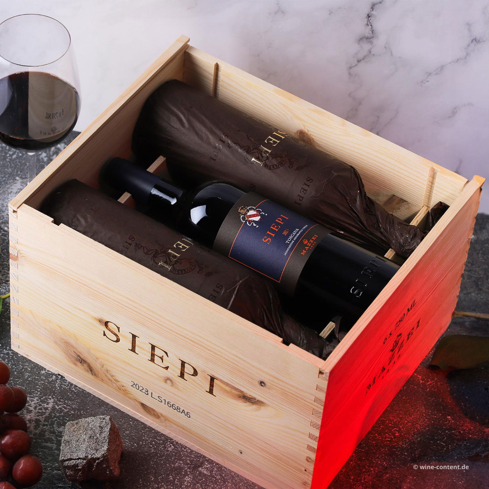 6er-Holzkiste Siepi 2023