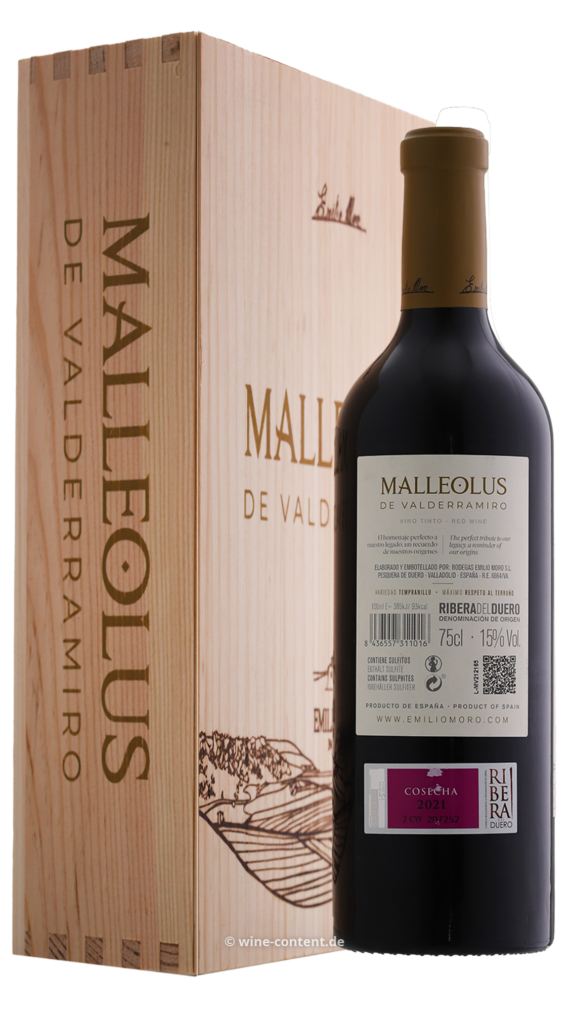 3er-Holzkiste Malleolus de Valderramiro 2021