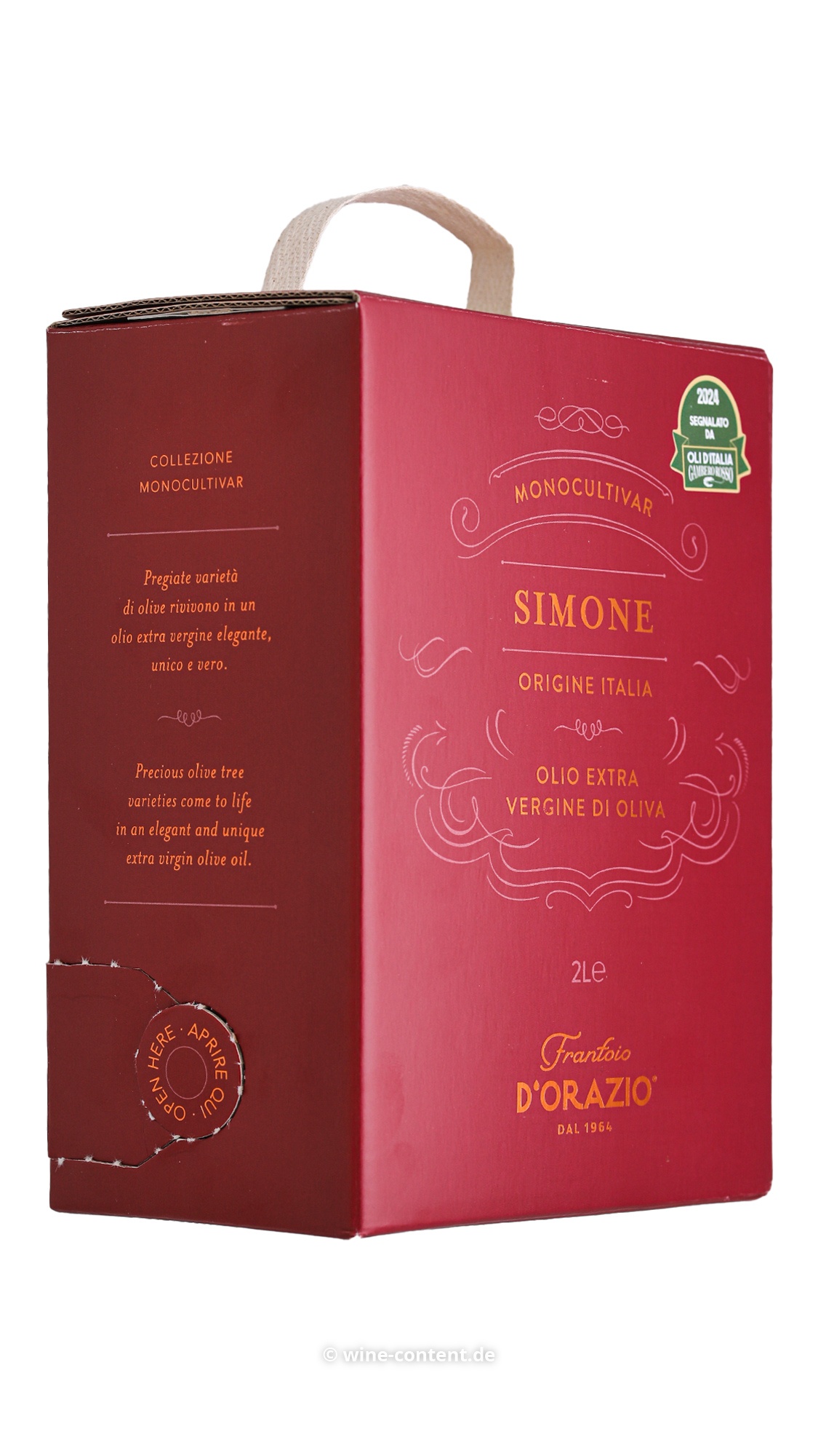 2,0 L Olivenöl Extra Vergine Simone Bag in Box