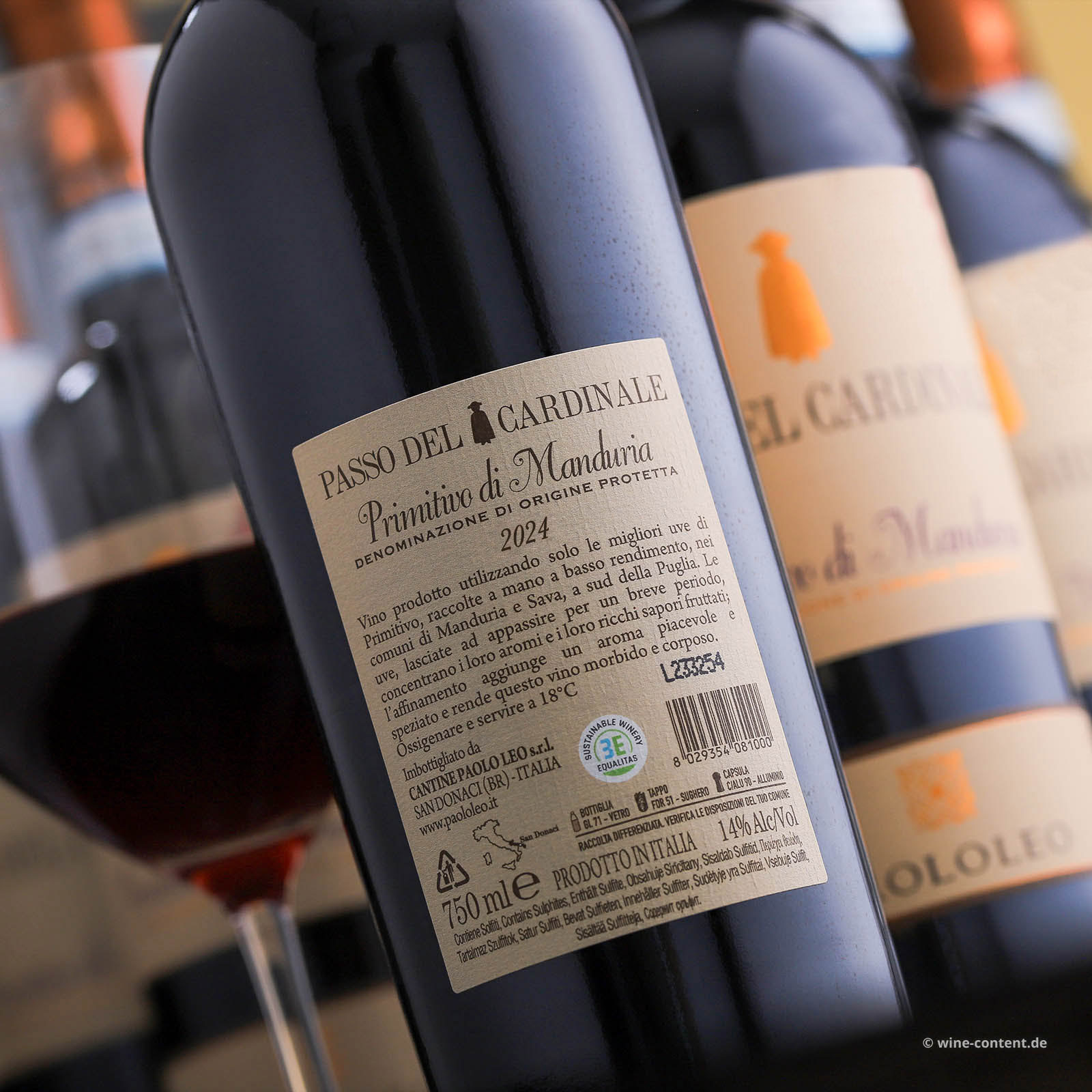 6er-Sparpaket Primitivo di Manduria 2024 Passo del Cardinale