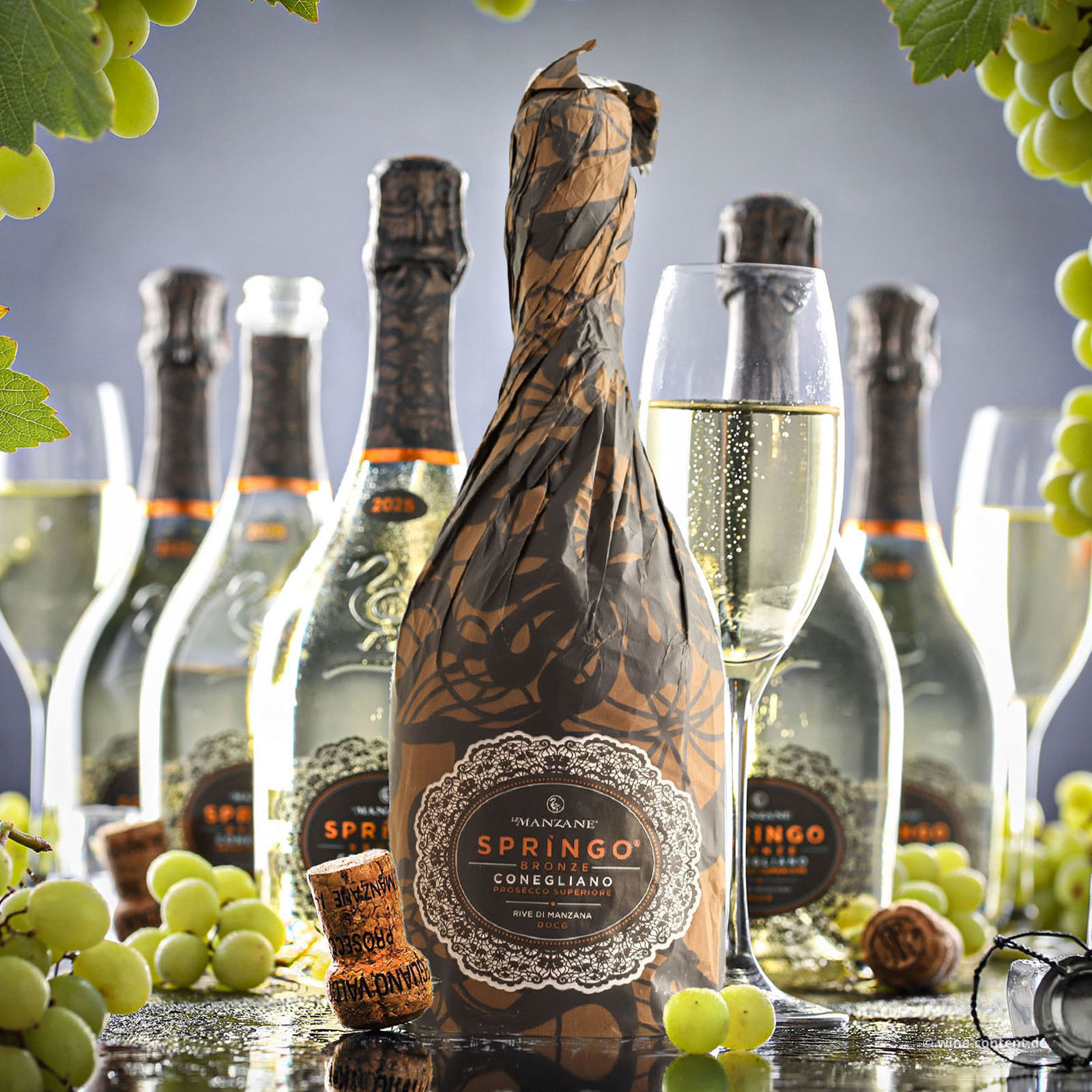 6er-Sparpaket Prosecco Superiore 2025 Rive di Manzana Springo Bronze  Dry